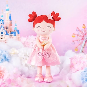 Gloveleya Personalized doll  Princess Doll birthday gift rag doll