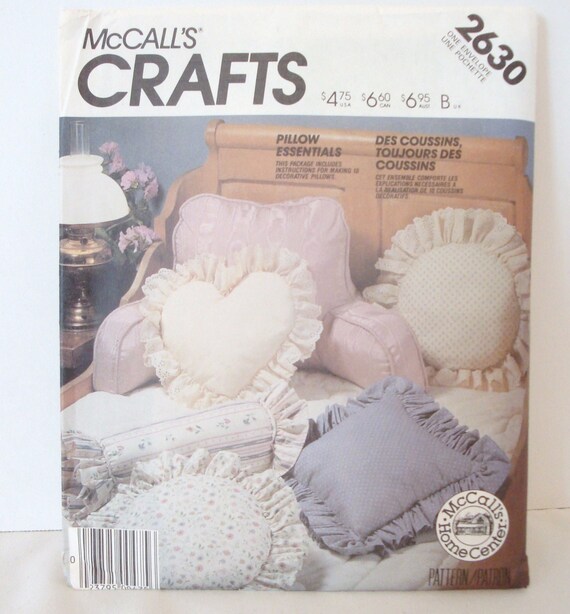 Mccall S 2630 Pillow Pattern Sewing Pattern Sewing Etsy