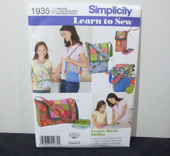 Simplicity 1935 Pattern Learn to Sew Pattern Purse Pattern Etsy