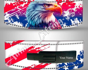 アメリカ国旗デザイン ウエイトリフティングベルト アメリカ国旗レバーパワーリフティングベルト：頑丈なレザージム