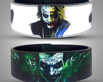 アメリカ国旗レバーウェイトリフティングベルト：10mmレザージム