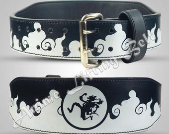 Ceinture à levier en cuir Sea Warrior - Soutien du dos pour la musculation et l'entraînement