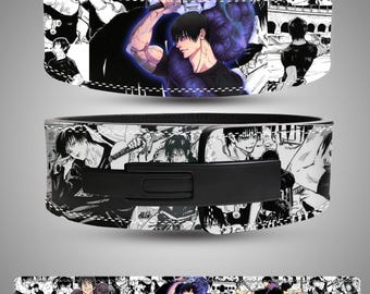 Ceinture d'haltérophilie Anime - Ceinture de sport en cuir avec boucle à levier - Support dorsal de dynamophilie 10 mm/13 mm