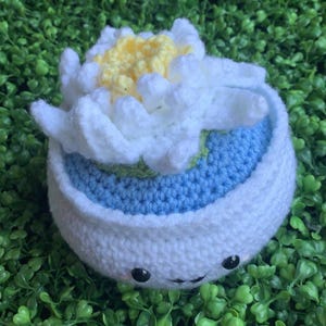 Crochet water lily