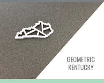 Kentucky Geometric State Outline for Glowforge Laser Cut Files svg, png, pdf, dxf, eps