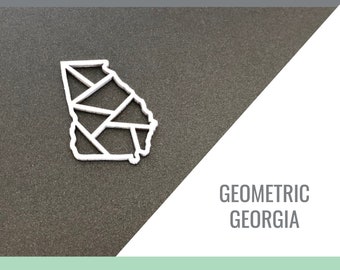 Georgia Geometric State Outline for Glowforge Laser Cut Files svg, png, pdf, dxf, eps