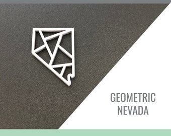 Nevada Geometric State Outline for Glowforge Laser Cut Files svg, png, pdf, dxf, eps