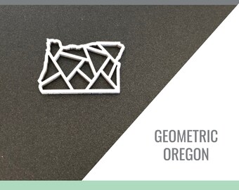 Oregon Geometric State Outline for Glowforge Laser Cut Files svg, png, pdf, dxf, eps