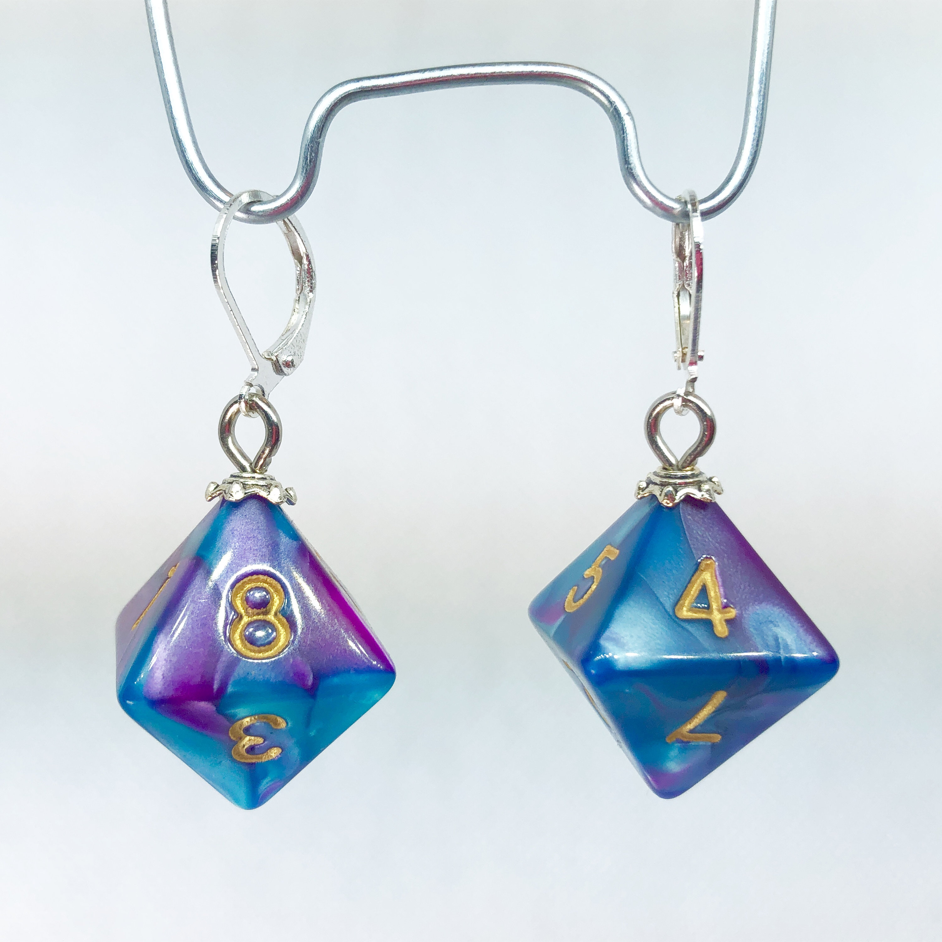 Dungeons & Dragons D8 RPG Dice one of a kind earrings Etsy 日本