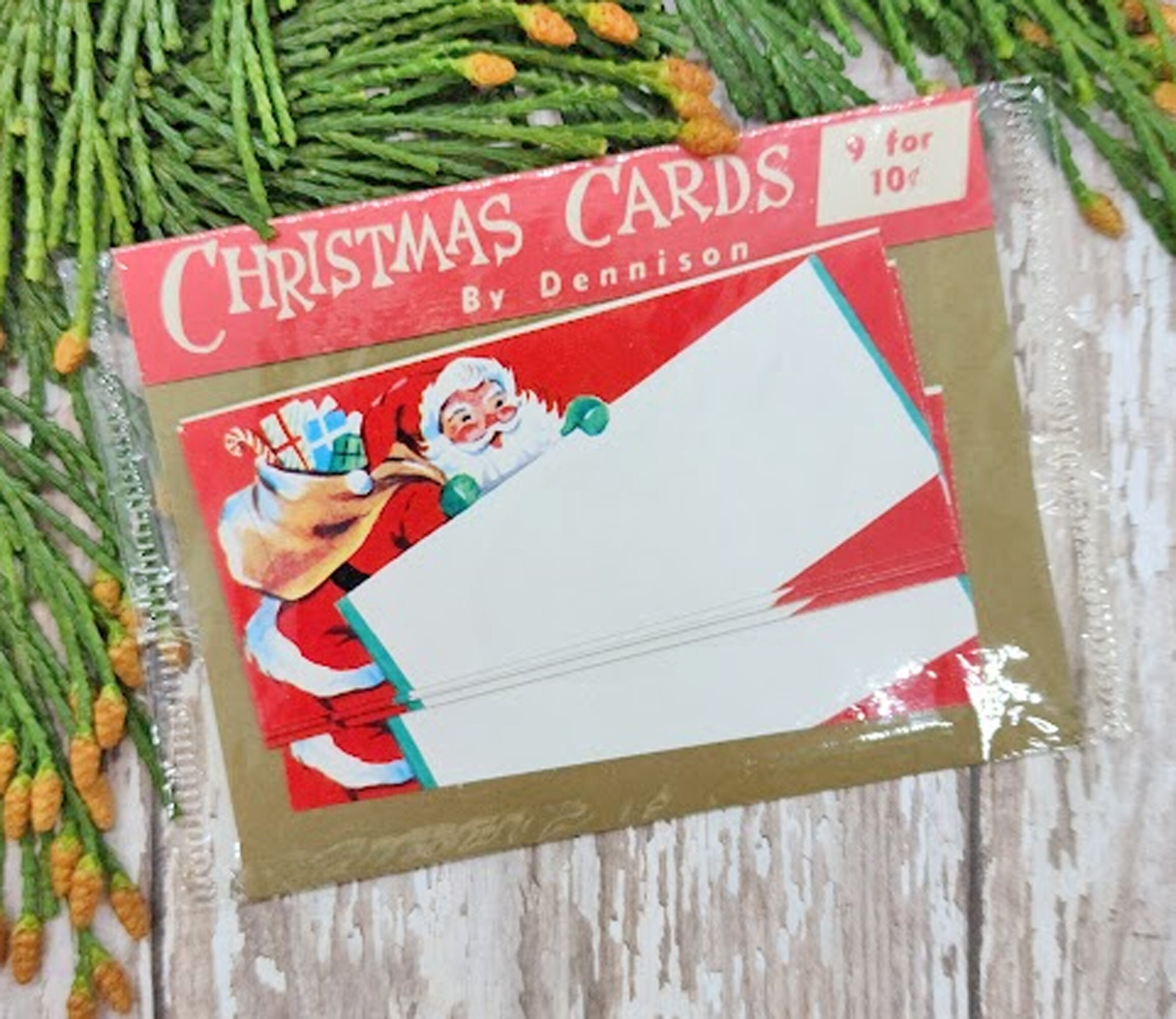 Beautiful Early Dennison Christmas Gift Tags Cards Original Box in 2023
