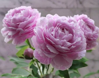 A Gorgeous Handmade Flower_ PEONY_single or bouquet_Perfect Gift for her,Pick your color. MADE TO ORDER