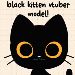Void Kitten Vtuber Model - Avatar, Full Body/Fully Rigged Live2D Model