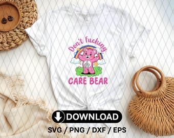 Don't f*cking care png, Sarcastic PNG, Mental Health png, Funny Shirt Png, Trending png, Retro png, Sublimation, Png, Sublimation Shirt png