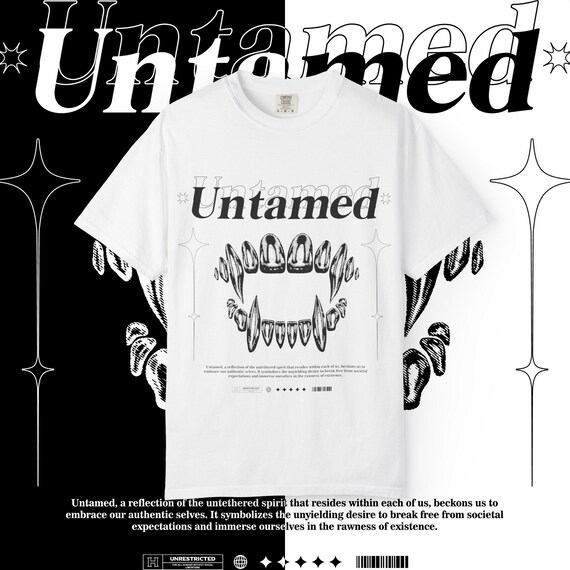 Untamed Spirit T-Shirt: Unisex Garment-Dyed Cotton Tee