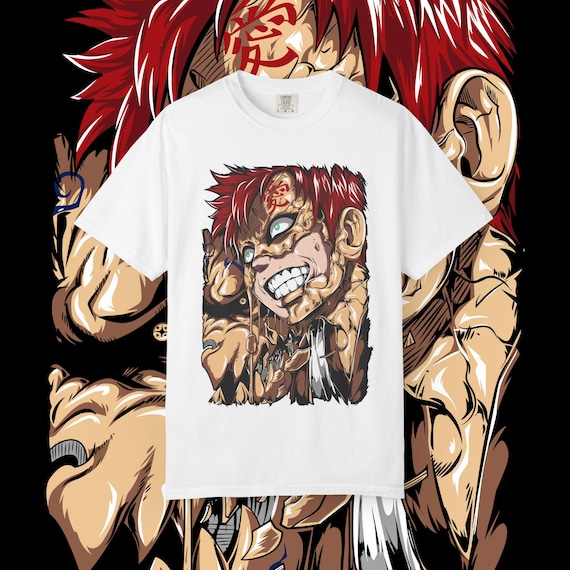 Gaara of the Sand T-shirt, Japanese Manga Tee, Naruto Cosplay Shirt