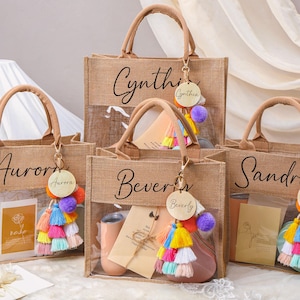 Personalized Bridesmaid Gift Burlap Bag,Monogram Beach Tote Bag,Bridesmaid Bags,Bachelorette Party Favor,Bridal Party Gift,Jute Bag,Wedding