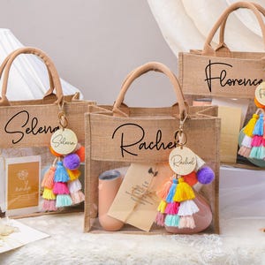Custom Bridesmaid Gift Burlap Bag,Beach Bag Gift With Name,Bridesmaid Gift Bag,Bachelorette Party Bag,Beach Bag,Jute Bag,Bridal Party Gift