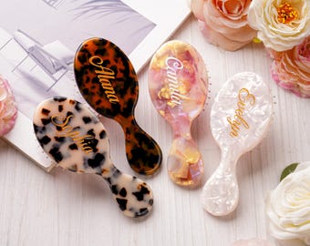 Personalized Engraved Comb,Custom Pocket Comb,Mini Engrave Hairbrush,Name Hairbrush,Bridesmaid Gift,Mini Hair Comb,Gift for Mom,Gift for Her