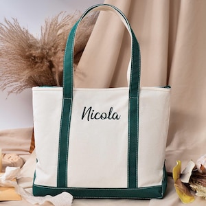 Personalized Canvas Tote,Custom Tote Bag,name tote bag,Beach Bag,Embroidered Tote Bag,Bachelor Party Bags,Personalized Gift,Gift for Her