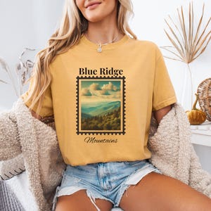 Blau Ridge Mountains Shirt Nordcarolina Shirt Virginia Shirt Bergliebhaber Shirt Appalachian Spur Wandern Shirt Blue Ridge Mountains Geschenk