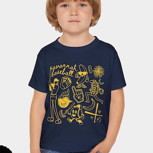Toddler Savannah Baseball Doodle Shirt,Cute Savannah Baseball Game Day Tee Shirt for Toddler Girl Boy,Toddler Banana Shirt for Girl Boy