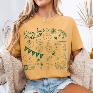 Green Bay Cheesehead Football Comfort Colors Shirt,Trendy Green Bay Football Shirt,Green Bay Game Day Tee Shirt,Gift for Green Bay Fan Gift
