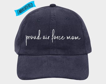 Proud Air Force Mom Hat,Air Force Graduation Deployment Mom,Airman Mom,Military Mom,USAF Mom Gift,Gift for Air Force Mom,Proud USAF Mom Mama