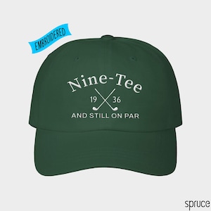 90th Birthday Gift for Men,90th Birthday Golf Hat,Nine-Tee and Still On Par,Grandpa Dad 90th Birthday Gift,Golf Lover Golfing Gift for 90th