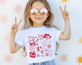 Toddler Baby Tampa Bay Football Shirt,Infant Tampa Bay Football Tee Shirt,Tampa Bay Football Kid Shirt,Tampa Bay Football Shirt Girl Boy