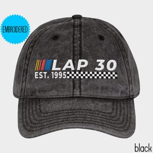 30th Birthday Gift Men,Lap 30 Racing 30th Birthday Hat,1995 Birthday,Vintage Racing Hat,Husband Son 30th Birthday Gift,Race Car Gift 30th