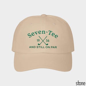 70th Birthday Gift for Men,70th Birthday Golf Hat,Seven-Tee And Still On Par,Grandpa Dad 70th Birthday Gift,Golf Lover Golfing Gift for 70th image 5