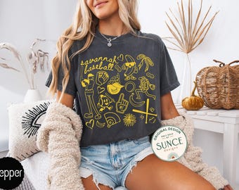 Savannah Baseball Doodle Comfort Colors Shirt,Cute Trendy Savannah Baseball Game Day Tee Shirt,Gift for Savannah Baseball Fan,Banana Shirt