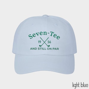 70th Birthday Gift for Men,70th Birthday Golf Hat,Seven-Tee And Still On Par,Grandpa Dad 70th Birthday Gift,Golf Lover Golfing Gift for 70th image 8