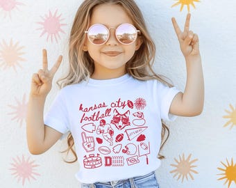 Toddler Baby Kansas City Football Shirt,Infant Kansas City Football Shirt,Kansas City Football Kid Shirt,Kansas City Football Tee Girl Boy