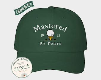 95th Birthday Gift,95th Birthday Golf Hat,Mastered 95 Years,Grandpa Dad 95th Birthday Gift,Golf Lover Golfing Gift for 95th,95th Golf Gift