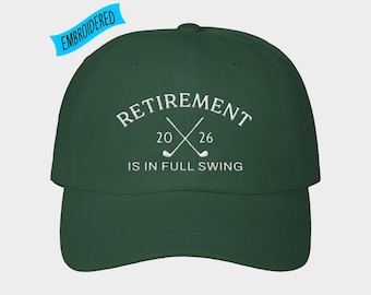 Retirement Gift for Men,Personalized Retirement Gifts,Gifts for Retirement,Golf Retirement Hat,Retirement Gift Dad,Retirement in Full Swing
