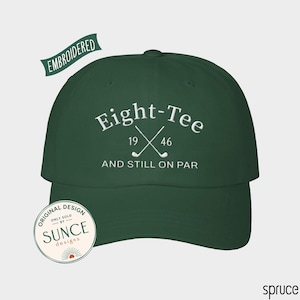 80th Birthday Gift for Men,80th Birthday Golf Hat,Eight-Tee Eigh-Tee Still On Par,Grandpa Dad 80th Birthday Gift,Golf Lover Gift for 80th