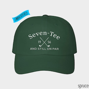 70th Birthday Gift for Men,70th Birthday Golf Hat,Seven-Tee And Still On Par,Grandpa Dad 70th Birthday Gift,Golf Lover Golfing Gift for 70th