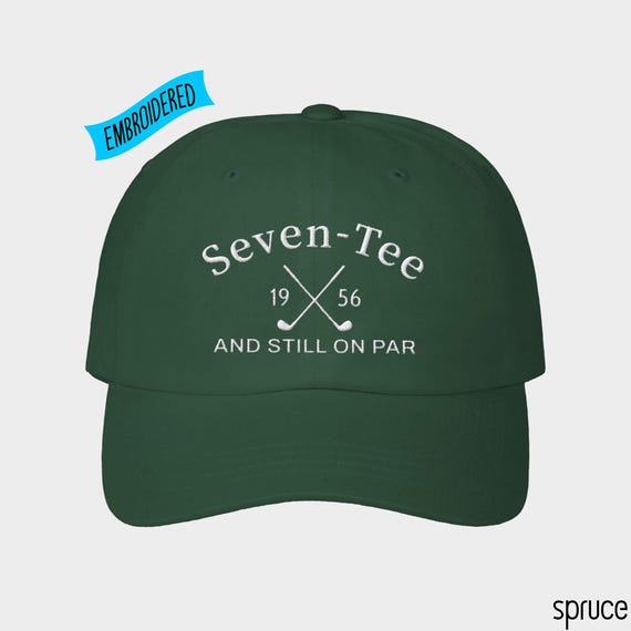 70th Birthday Gift for Men,70th Birthday Golf Hat,Seven-Tee And Still On Par,Grandpa Dad 70th Birthday Gift,Golf Lover Golfing Gift for 70th
