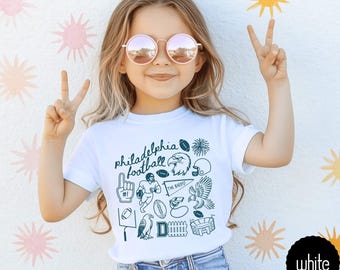 Toddler Baby Philadelphia Football Tee Shirt,Infant Philadelphia Football Shirt,Philly Football Kid Shirt,Philadelphia Football Tee Girl Boy