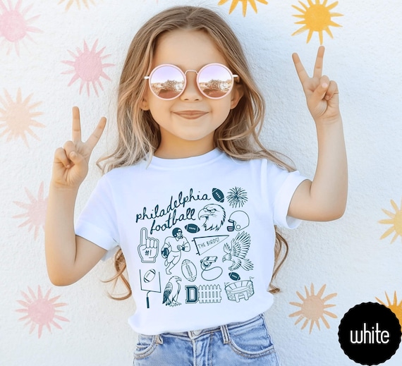 Toddler Baby Philadelphia Football Tee Shirt,Infant Philadelphia Football Shirt,Philly Football Kid Shirt,Philadelphia Football Tee Girl Boy