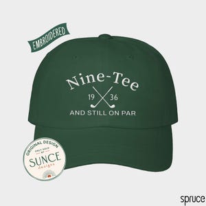 90th Birthday Gift for Men,90th Birthday Golf Hat,Nine-Tee and Still On Par,Grandpa Dad 90th Birthday Gift,Golf Lover Golfing Gift for 90th