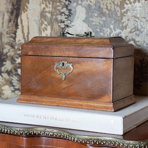 Georgian mahogany tea caddy