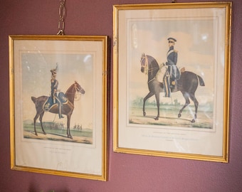 Lithographies militaires britanniques de l'époque victorienne