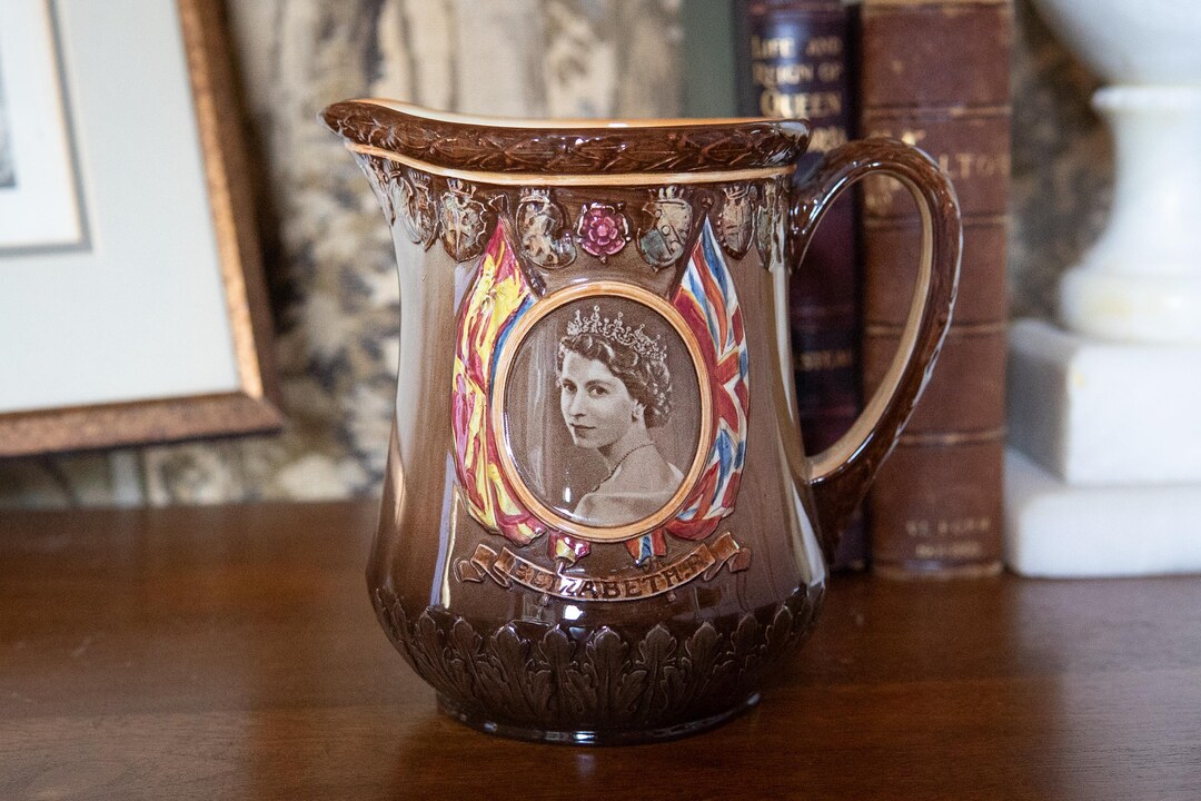 Rare Royal Doulton Queen Elizabeth II Coronation Pitcher – Collectible ...