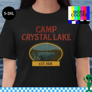 Camp Crystal Lake T-Shirt: Freitag der 13te Retro Horror T-Shirt