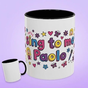 Sing To Me Paolo Mug, Lizzie McGuire Movie, Y2K Nostalgia Coffee Cup uit de jaren 2000