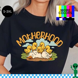 Camiseta engraçada de maternidade, presente para mãe, camiseta para o dia das mães, estampa fofa de mãe ganso, presente confortável e reconfortante para quem luta, blusa da vida de mãe exausta