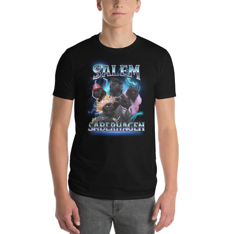 Salem Saberhagen Shirt, Sabrina the Teenage Witch Tee, 90s TV Sitcom T-Shirt image 6