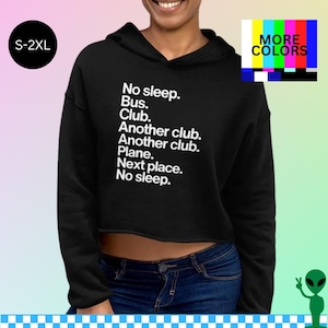 No Sleep Bus Club Cropped Hoodie, Lady Gaga Viral Interview Quote, Little Monsters Fan Gift, Iconic Mother Monster Reference, Mayhem Album